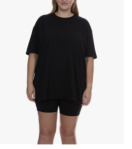 Summer New Arrival Women Plus Size Short Sleeve Crew Neck Tee Bangladesh Factory Wholesale Custom Logo Cotton Blank Tees - Product Image 2