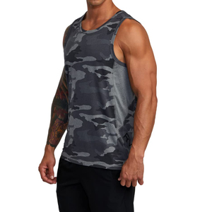 Débardeur de sport sans couture personnalisé Débardeur de sport Hommes Marque privée Hommes Camouflage Débardeur Vêtements de course - Product Image 2