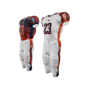 Conjunto de uniformes deportivos hechos a medida, camiseta de fútbol americano unisex para adultos y niños, diseño transpirable de talla grande - Product Image 4