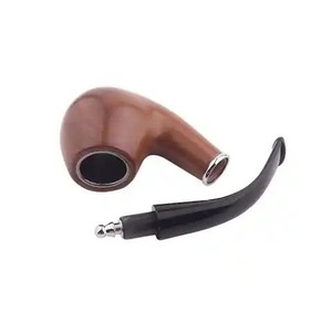 Pipa de Tabaco de Madera Hecha a Mano, Moderna, Ecológica, Tipo Recto, con Filtro de 9 mm, Venta Directa de Fábrica, Reutilizable - Product Image 1