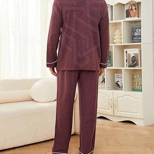 Conception Personnalisée Qualité Hommes Custom Made Men Sleeping Suit for - Product Image 4