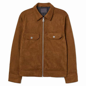 Fashion <b>Men's</b> Leather <b>Jackets</b> Winter <b>Suede</b> Solid Color <b>Jacket</b> Popular Simple Casual Male <b>Suede</b> <b>Jacket</b> For <b>Man</b> - Product Image 1