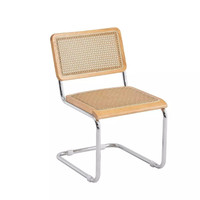 Chaise de salle à manger en rotin synthétique contemporain espagnol de haute qualité en gros Style design moderne pour la cuisine et la salle à manger