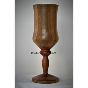 Rustique Vintage Art Inspiré Designer Look Élégant Qualité Supérieure Acacia En Bois Fait Vin Rouge Boissons Gobelet Verre Fournitures - Product Image 6