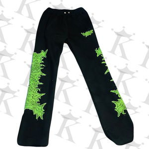 Pantalones Deportivos Acampanados para Hombre, de Alta Calidad, Estilo Urbano, Diseño Holgado con Doble Cintura, Decoración Pintada, 100% Personalizados - Product Image 5