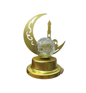 Décoration de table élégante Pièce maîtresse étoile croissant de lune en métal fini or le plus vendu pour la vaisselle de fête du Ramadan Eid Festival - Product Image 6