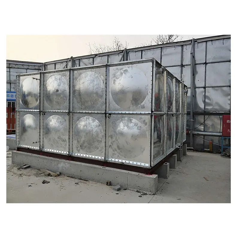 Galvanized steel plate water tank  Modern Simplicity High Capacity Food Grade Stainless Steel Plate Tank