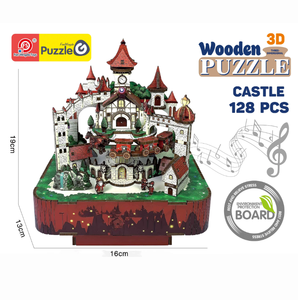 Nouveauté : Boîte à musique DIY, ensemble de puzzles <span class=keywords><strong>3D</strong></span> avec plusieurs motifs de dessins animés au choix - Ornement de bureau et <span class=keywords><strong>puzzle</strong></span> éducatif - Product Image 6