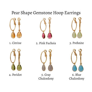 Único hecho a mano plata esterlina citrino piedra preciosa pendiente 6 a 9MM forma de pera para regalo de aniversario mujeres y niñas conjunto de joyería - Product Image 5