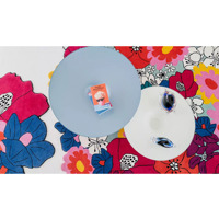 Handgemachte runde Blumen teppich bunte Blume Design Wollte ppich modernes Wohnzimmer Schlafzimmer