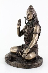 Statue de Shiva ji en laiton la plus vendue utilisée pour la pose de méditation à des fins religieuses et décoratives disponible à bon prix - Product Image 4