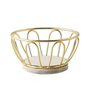 Cesta de frutas de Metal de moda, organizador decorativo de moda para mesa de comedor, encimera de cocina, elegante, duradera y moderna - Product Image 1