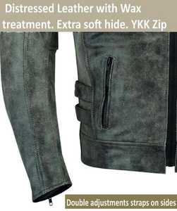 Chaqueta de Motociclismo Unisex de Cuero Resistente al Viento, Fabricante OEM ODM, Colores y Logotipo Personalizables, Para Todas las Temporadas - Product Image 3