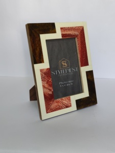 กรอบรูปแกะสลักกระดูกด้วยมือรีไซเคิลในขนาดที่กำหนดเองสำหรับร้านตกแต่งบ้านและสำหรับนักออกแบบตกแต่งภายใน - Product Image 2