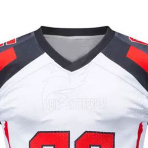 Maillot de sport personnalisé pour le football américain manches courtes à séchage rapide de haute qualité en taille XL respirant caractéristique numéro Type de motif - Product Image 2