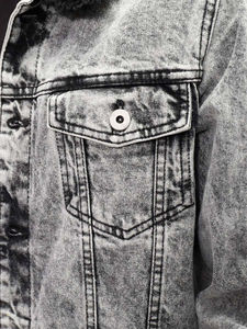 Vestes en jean décontractées pour hommes sur mesure avec tissu coupe-vent écologique, designs personnalisés et haute qualité - Product Image 4