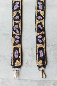 Sangle de sac à main en perles artisanales complexes, élégante et durable, en coton, accessoire pour sac à bandoulière, personnalisation de sacs à main par glowin fashion - Product Image 5