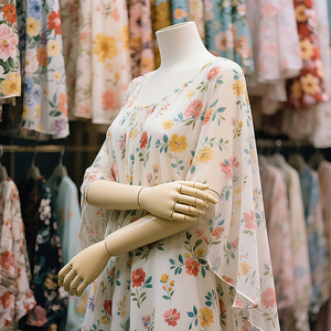 Hot Bán Bán Buôn Hoa Voan Vải Trung Quốc Của Phụ Nữ Vải Miễn Phí Mẫu In 100D Voan Vải - Product Image 4