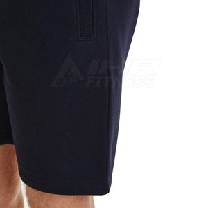 Pantalones cortos informales personalizados para hombre, tela de lona de algodón Unisex, cintura media, cintura elástica, transpirable, impermeable, sólido - Product Image 6