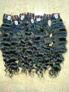 Tissage de cheveux ondulés vierges indiens non transformés Remy style facile 14-16-20 pouces extensions tissées - Product Image 4