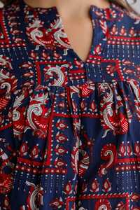 Zara เสื้อเรยอน100% พิมพ์ลายผ้าเรยอนสำหรับผู้หญิงคุณภาพสูงออกแบบได้ตามที่ต้องการและเป็นมิตรต่อสิ่งแวดล้อม - Product Image 4