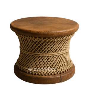 Làm bằng tay tre Ottoman phân với xương Inlay cho trong nhà ngoài trời sử dụng phong cách Patio phòng ngủ và giao diện điều khiển hiện đại đồ nội thất - Product Image 2