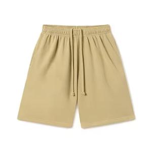 Pantalones Cortos Bermuda de Algodón de Color Sólido para Hombre, Cintura con Cordón, Estilo Casual, Tejido Transpirable, Corte de Tiro Medio - Product Image 1