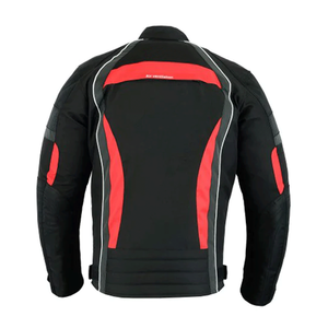 Top Notch hombres verano/invierno Cordura textil motocicleta chaqueta rojo negro a prueba de viento impermeable transpirable secado rápido Touring - Product Image 2