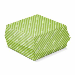 Boîtes à hot-dogs personnalisées Mod. OSTRICA 16x15.5x9 cm avec lamination brillante ou mate et gaufrage - Product Image 1