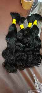 CHEVEUX HUMAINS NOIR COULEUR NATURELLE EN VRAC TIRÉ UNIQUEMENT - Product Image 4