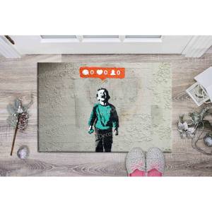 Graffiti <b>Small</b> <b>Rug</b>, Banksy Crying Child <b>Rug</b>, Printed <b>Rug</b>,Goblen <b>Rug</b> - Product Image 5