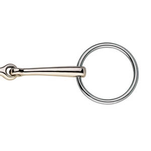 Broca de anillo suelta articulada, broca de filete de caballo de acero inoxidable, tachuela ecuestre, equipo de entrenamiento y equitación para caballos - Product Image 5