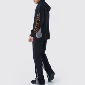 Gran oferta de chándales estampados de algodón 100% para hombre, conjuntos de patrón sólido de estilo callejero transpirable para la temporada de invierno, característica a prueba de viento - Product Image 2