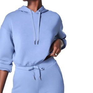 Top Corto con Capucha de Moda 2025, Conjuntos Cortos para Mujer, Ropa Personalizada para Mujer, Top Corto con Capucha de Algodón - Product Image 1