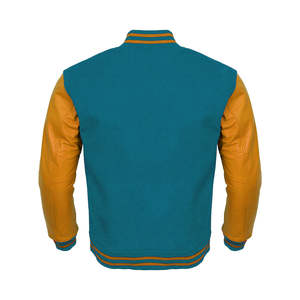 2024 Wholesale Custom Out Wear Embroidery Mens Bomber <b>Varsity</b> <b>Jackets</b> Color Blocking Button up <b>Vintage</b> <b>Varsity</b> <b>Jacket</b> - Product Image 4