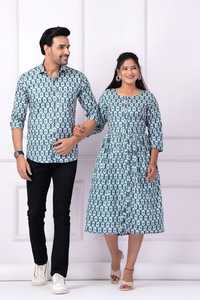Elegante pareja Polinesia conjunto Hawaii Aloha camisa y vestido pareja trajes a juego venta al por mayor India 2 uds conjunto Samoa Puleatsi - Product Image 3