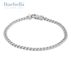 Bracelet à maillons cubains Miami en argent sterling 925 plaqué or 18 carats Offre Spéciale avec pierre de moissanite bijoux cadeaux pour hommes - Product Image 3