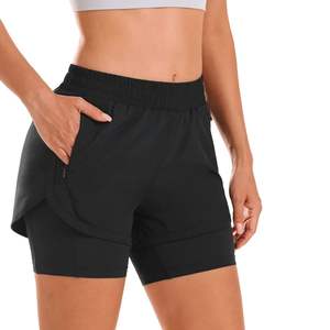 Pantalones cortos de entrenamiento de verano con logotipo personalizado para mujer, pantalones cortos de gimnasio de entrenamiento transpirables de poliéster 100% con estampado por sublimación - Product Image 6