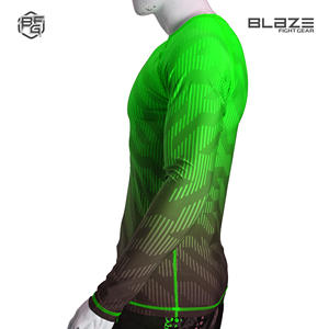 Mejor personalizado hecho sublimación completa manga larga compresión MMA BJJ Rash Guard para adultos - Product Image 2