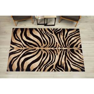 Zebra Pattern Printed <b>Rug</b> - Modern Black <b>Rugs</b> for Home Decor,<b>Chenille</b> <b>Rug</b> - Product Image 2