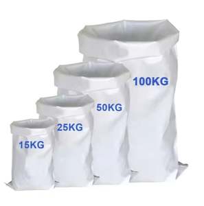 OEM Polypropylene White Flour <b>Packaging</b> Sacks pp Woven Bag 10kg 25kg 50kg PP Woven Bag - Product Image 1
