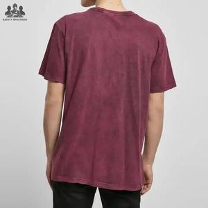 Camiseta de Hombre Estilo Urbano con Lavado Ácido |   Camiseta de Algodón 100% Tejida y Lavada |   Camiseta al por Mayor Transpirable y Ecológica con Logotipo Personalizado - Product Image 6