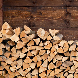 Estufa de leña de roble real: leña de roble lista, divisor de leña de roble al por mayor y soporte de madera - Product Image 5