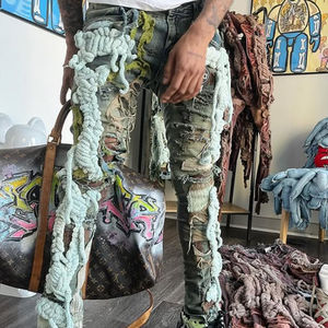 Sudadera con capucha personalizada con parche bordado desgastado, sudadera con capucha vintage con cremallera y lavado ácido, conjunto de pantalones cortos de algodón para verano y conjunto de pantalones cortos deportivos. - Product Image 4