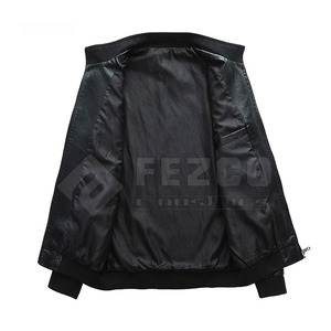 แจ็คเก็ตหนังวัวคุณภาพสูง ทันสมัย ล่าสุด กันน้ำ ระบายอากาศดี ทรงสแตนด์ สำหรับผู้ชาย ขายส่ง แจ็คเก็ตฤดูหนาว - Product Image 5