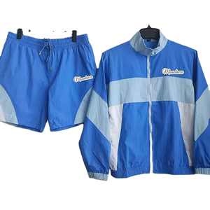 Ensemble survêtement coupe décontractée en nylon respirant de haute qualité pour homme, coupe ample, idéal pour l'été - Product Image 1