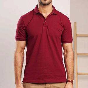 Polos de algodón de talla grande, transpirables, antibolitas, de Color sólido para hombre, de talla grande, venta al por mayor, polos lisos de alta calidad para hombre - Product Image 5