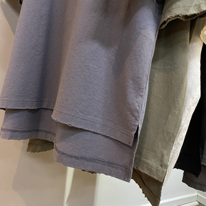 เสื้อยืดโอเวอร์ไซส์สำหรับทุกเพศเสื้อผ้าแนวสตรีทผ้าไมโครไฟเบอร์ผ้าฝ้าย100% ระบายอากาศได้ดีพิมพ์โลโก้ได้ตามต้องการ220กรัม - Product Image 5