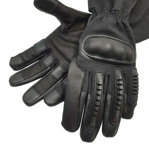 Gants tactiques d'opérations spéciales avec protection rigide moulée par injection pour les paumes, coussinets de doigts en TPR, dos en Kevlar et dos des doigts en cuir numérique - Product Image 1