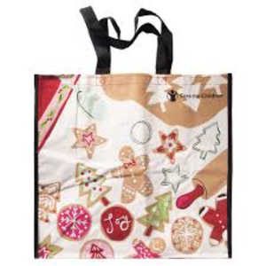 Vente en gros de sac fourre-tout de Noël personnalisé en laine fine tricoté pour enfants avec lettre rouge pour cadeau de bonbons Aus - Product Image 2